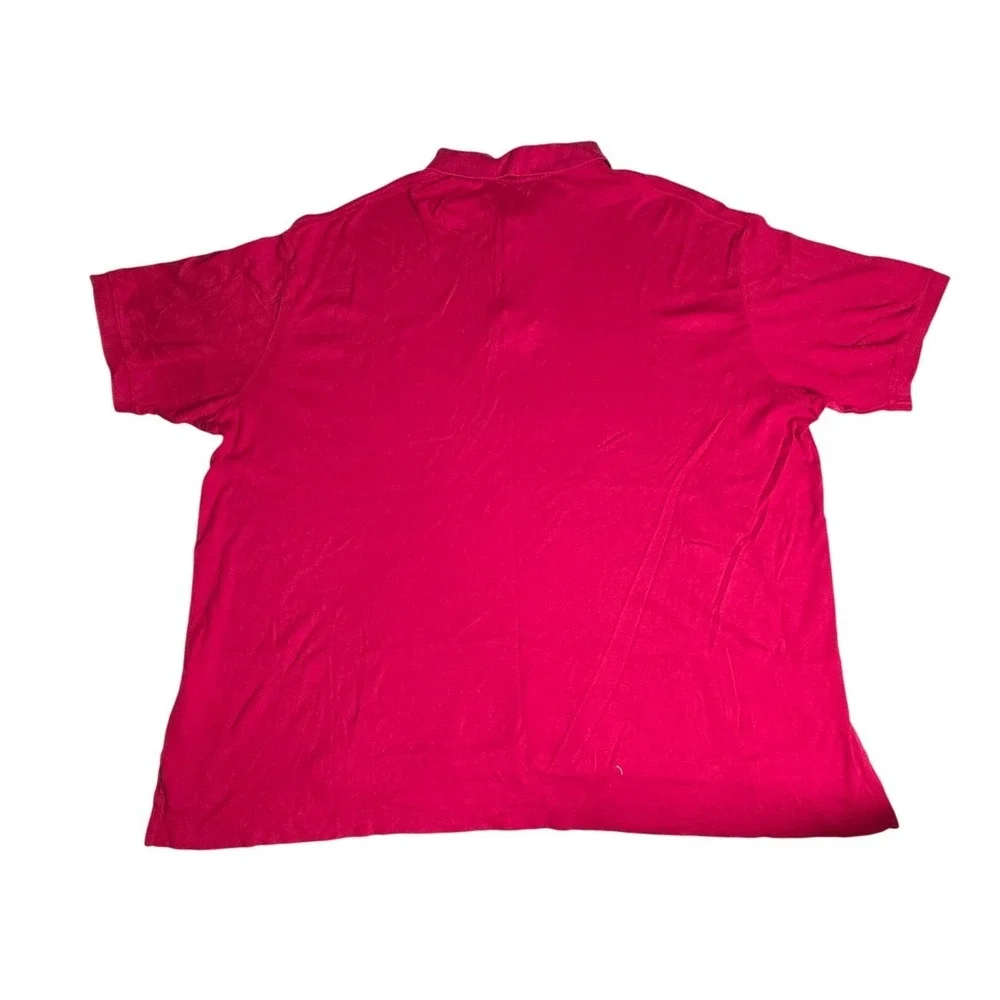 Polo Ralph Lauren Mens Red Short Sleeve Pony Logo Polo‎ Shirt 3XB Big & Tall A11
